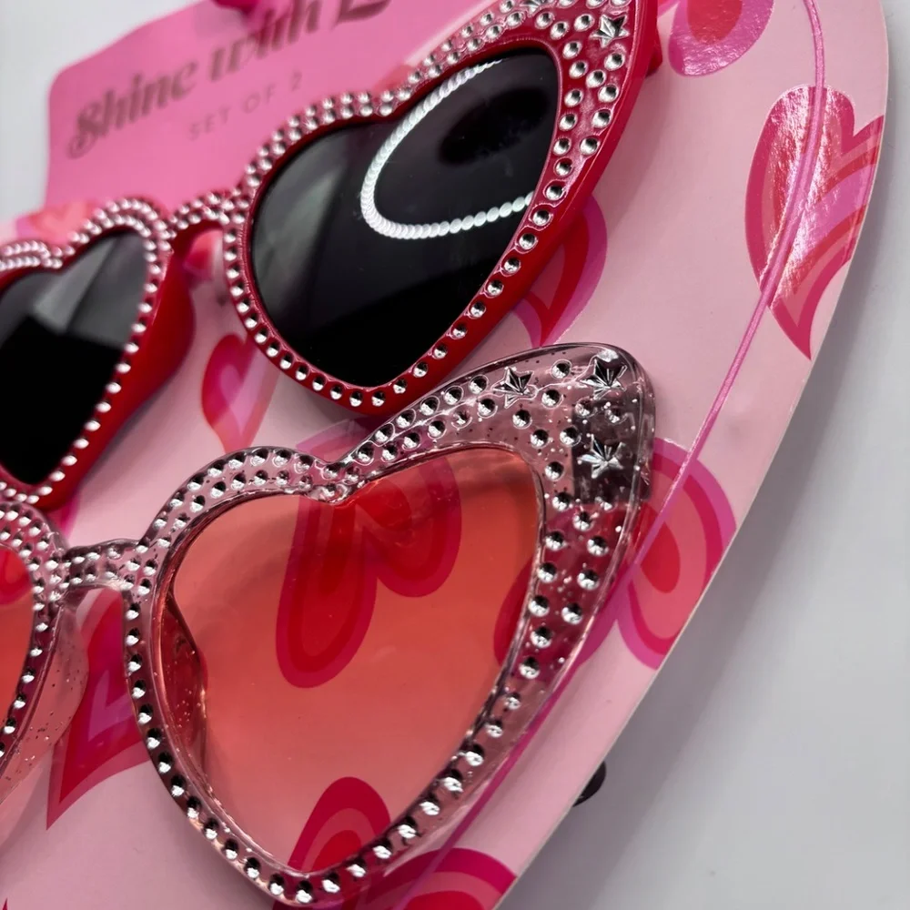 Eccolo Shine with Love Kids 2 piece Heart Shaped Glasses 3+